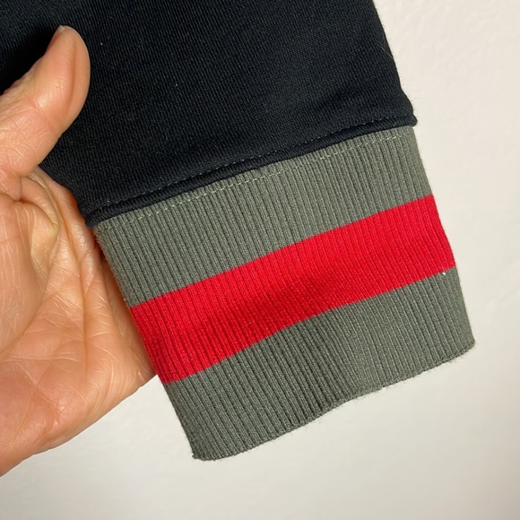 Stella & Dot Black & Red Crewneck Sweatshirt Size XL - Picture 5 of 6